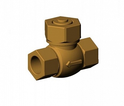 Муфтовый подъемный обратный клапан с пружиной Tecofi CS2142 ДУ 1 1/2 уплотнение нерж.сталь