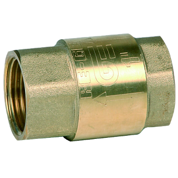 Обратный клапан Genebre 3121 DN15 (1/2") PN25 корпус-латунь, уплотнение-NBR, ВР/ВР